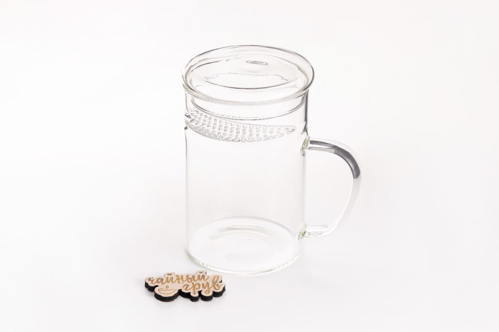 Стеклянный бокал-заварник, 350 мл